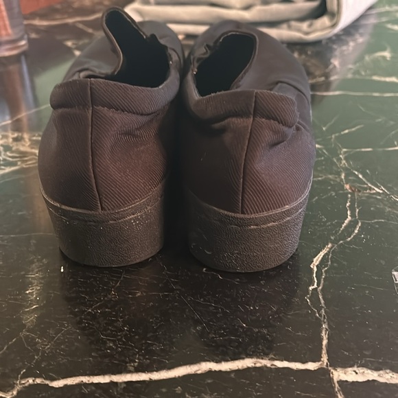 Great condition Karl Lagerfeld blank on black platform canvas slip ons - Picture 10 of 11